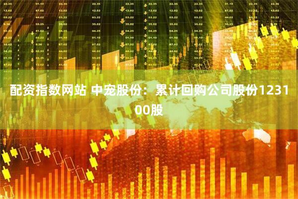 配资指数网站 中宠股份：累计回购公司股份123100股
